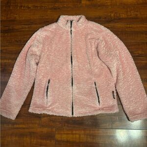 Black Diamond Soft Pink Plush Jacket women’s medium made in USA full zip